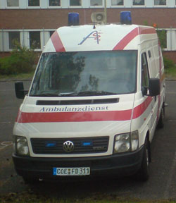 Rettungstransportwagen (RTW) - für Sanitätsdienstabsicherung